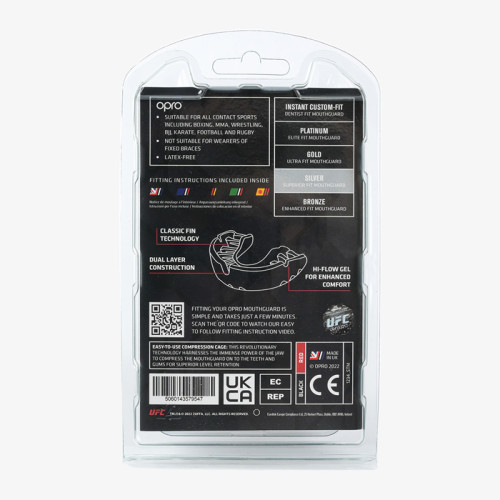 Капа боксерская OPRO Silver Level фото 6 Капа боксерская OPRO Silver Level фото 6