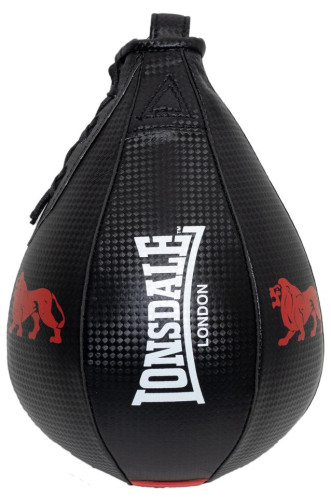 Груша пневматическая Lonsdale Bullet 23*15см черн.