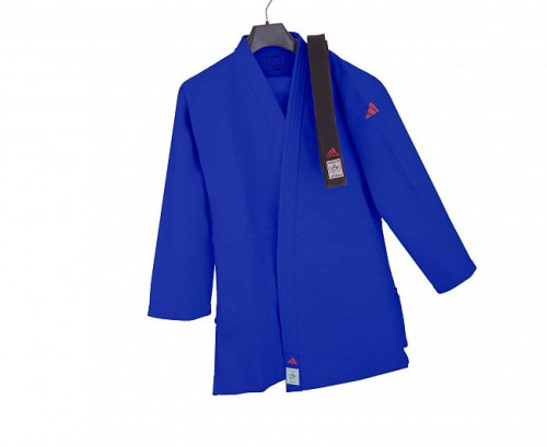Кимоно для дзюдо Champion III IJF Slim Fit Green Label Adidas фото 2