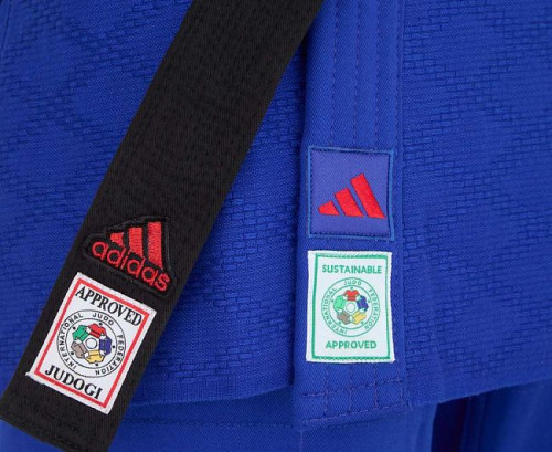 Кимоно для дзюдо Champion III IJF Slim Fit Green Label Adidas фото 6