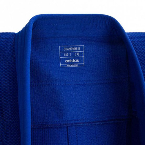 Кимоно для дзюдо Champion III IJF Slim Fit Red Logo Adidas фото 6