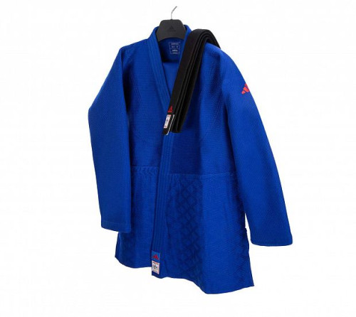 Кимоно для дзюдо Champion III IJF Slim Fit Red Logo Adidas фото 7