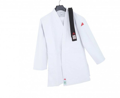 Кимоно для дзюдо Champion III IJF Slim Fit Green Label Adidas фото 2