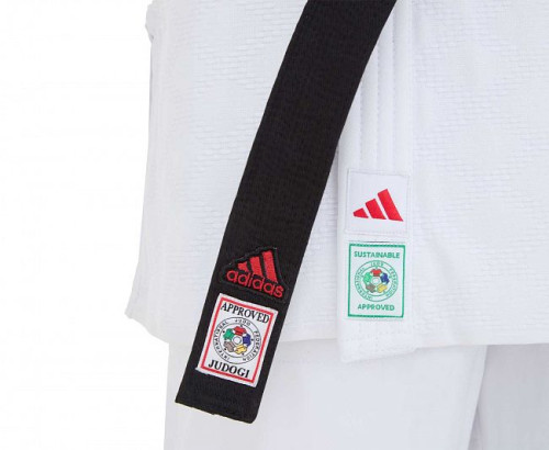 Кимоно для дзюдо Champion III IJF Slim Fit Green Label Adidas фото 6