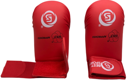 Перчатки-накладки для каратэ 1128 WKF (двойная застежка) Bestsport фото 3