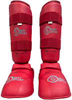 Защита голени и стопы для каратэ 1303 WKF Bestsport